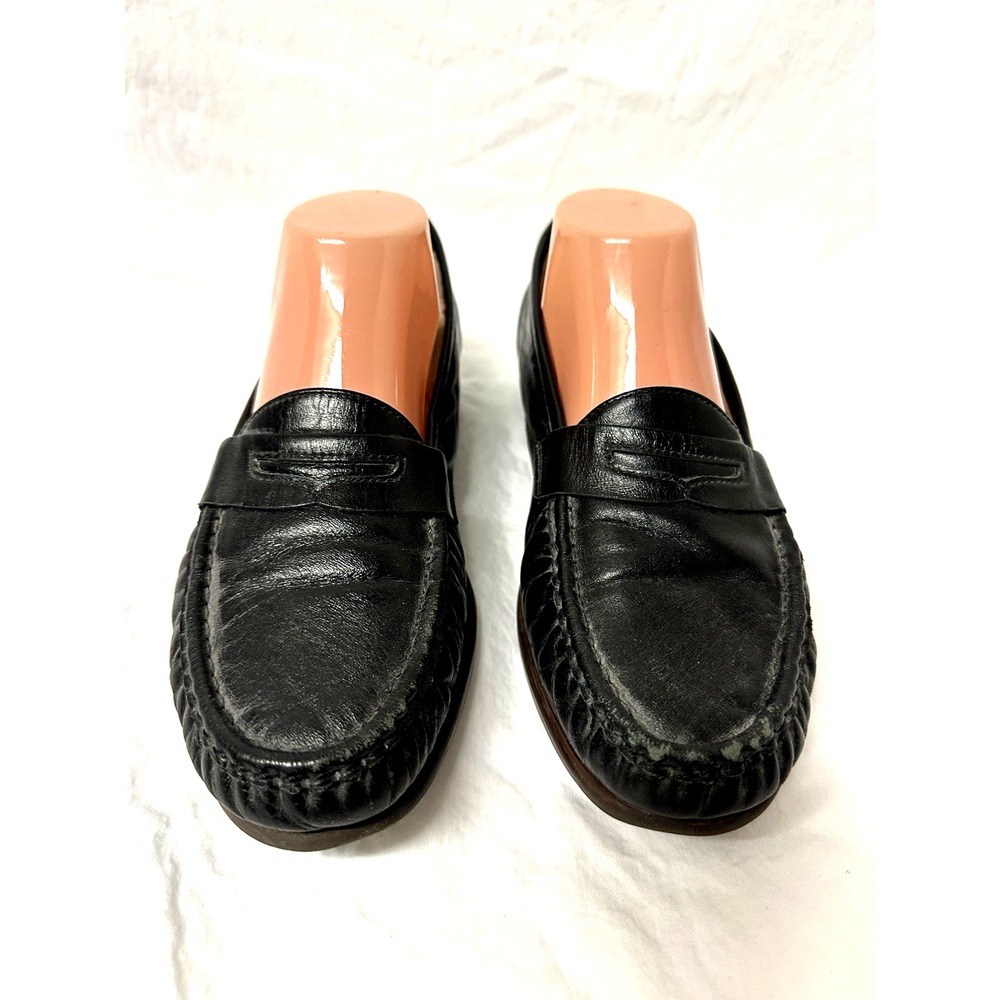 SAS Tripad Comfort Shoes Womens 10.5 Black Leather Penny Loafers Mocs Slip On
